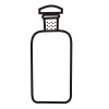 2885 Reagent Bottle, Narrow Mouth with Interchangeable Flat head stopper, Hard Glass