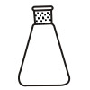 1740 Flask Erlenmeyer, Conical with interchangeable joint