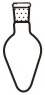 1795 Flask Pear Shaped, Single Neck