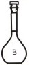 1821 Flask Volumetric I/C Stopper AMBER
