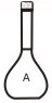 1835 Flask, Volumetric with screw cap class ‘A’