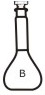 1840 Flask, Volumetric wide Neck, class ‘B’ 